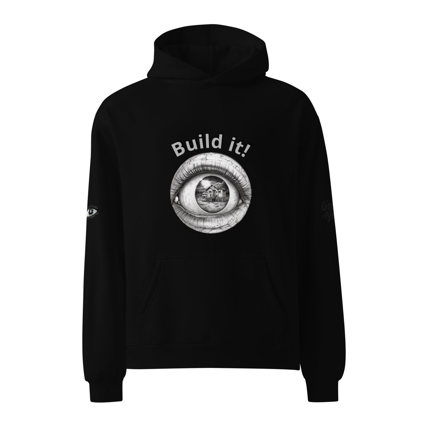 Build It - (Special Edition) Gem in Eye oversized hoodie