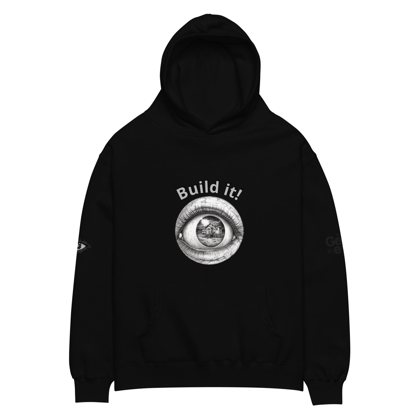 Build It - (Special Edition) Gem in Eye oversized hoodie