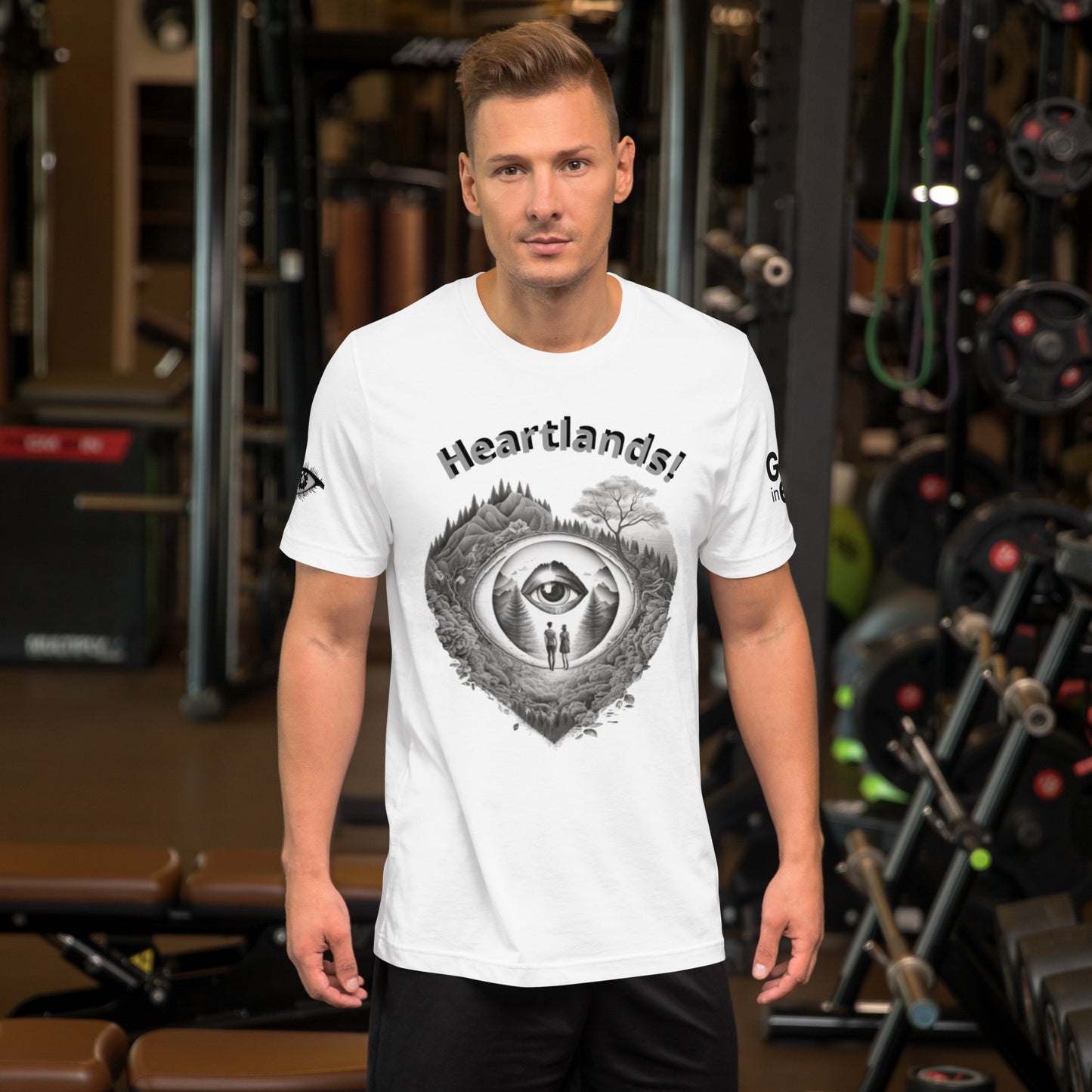 Heartlands White - The Gem in Eye Unisex t-shirt